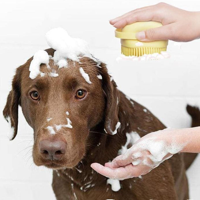 PetBrush - Escova de Banho Massageadora para Pets