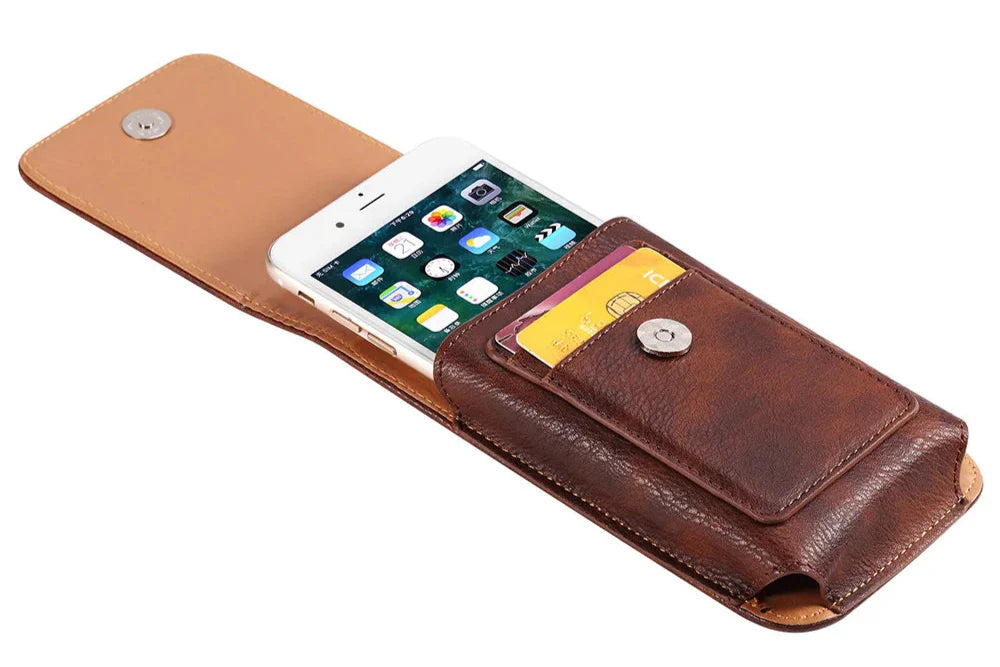 Porta Celular de Couro Universal